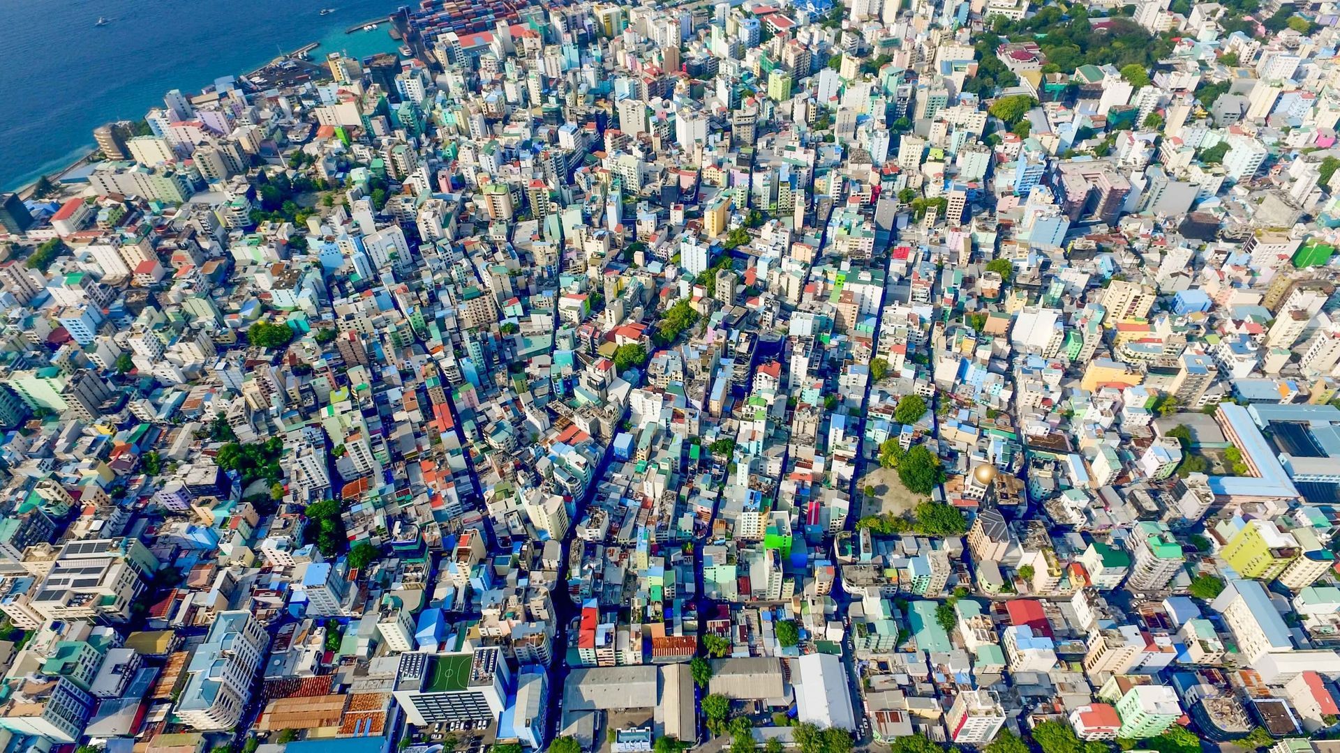Male Aerial View, Maldives