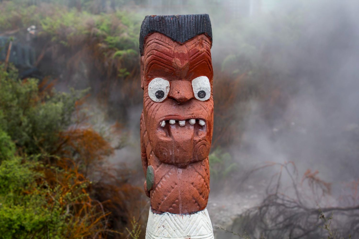 Maori Carving, Rotorua, New Zealand