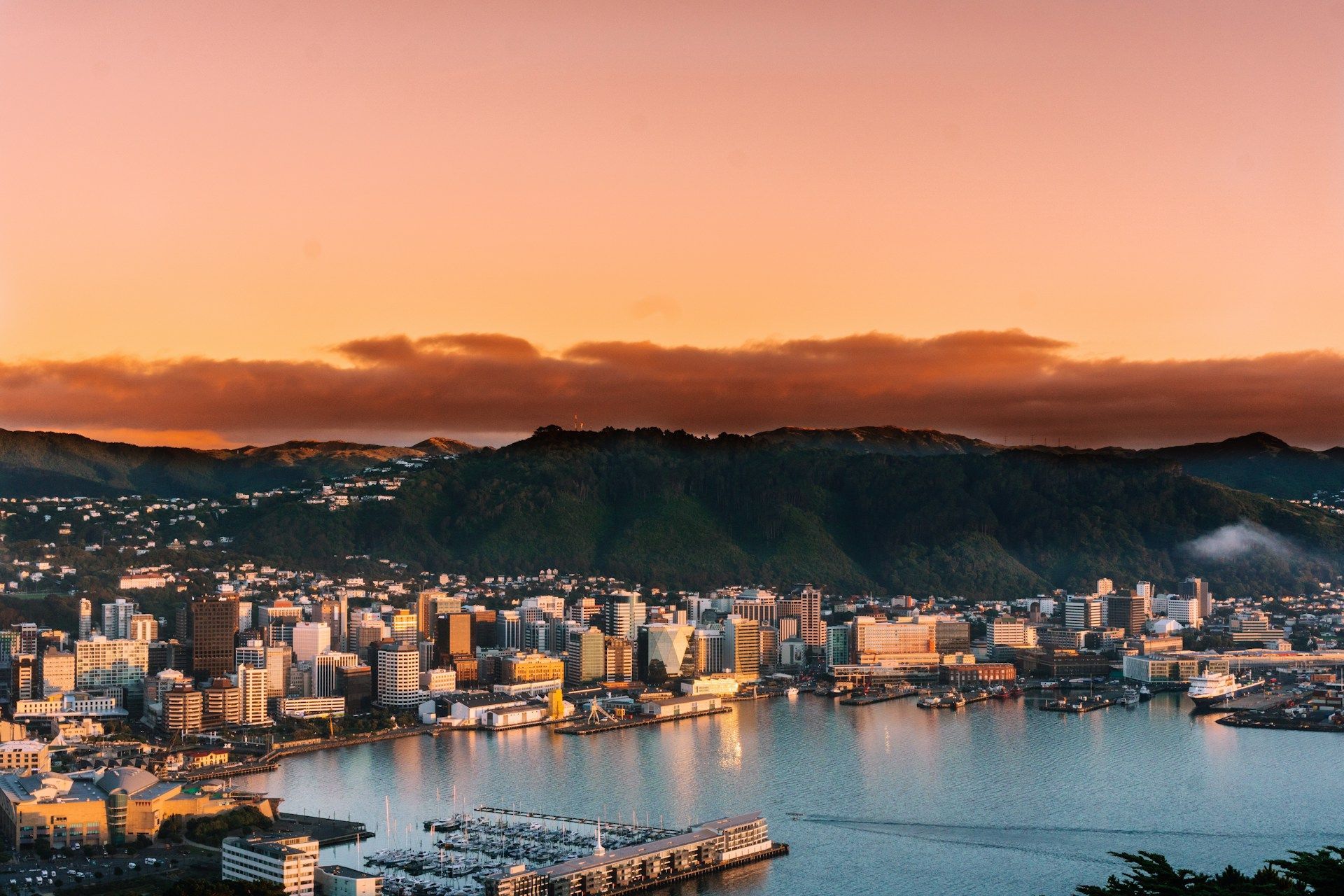 Wellington, New Zealand Harbour - Central District