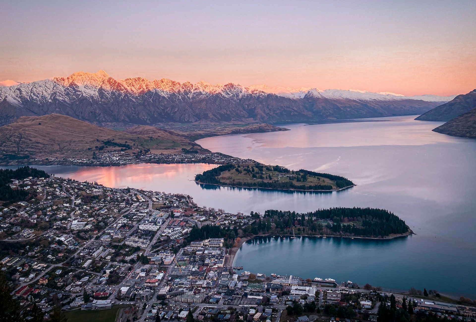 Queenstown at Dusk, New Zealand