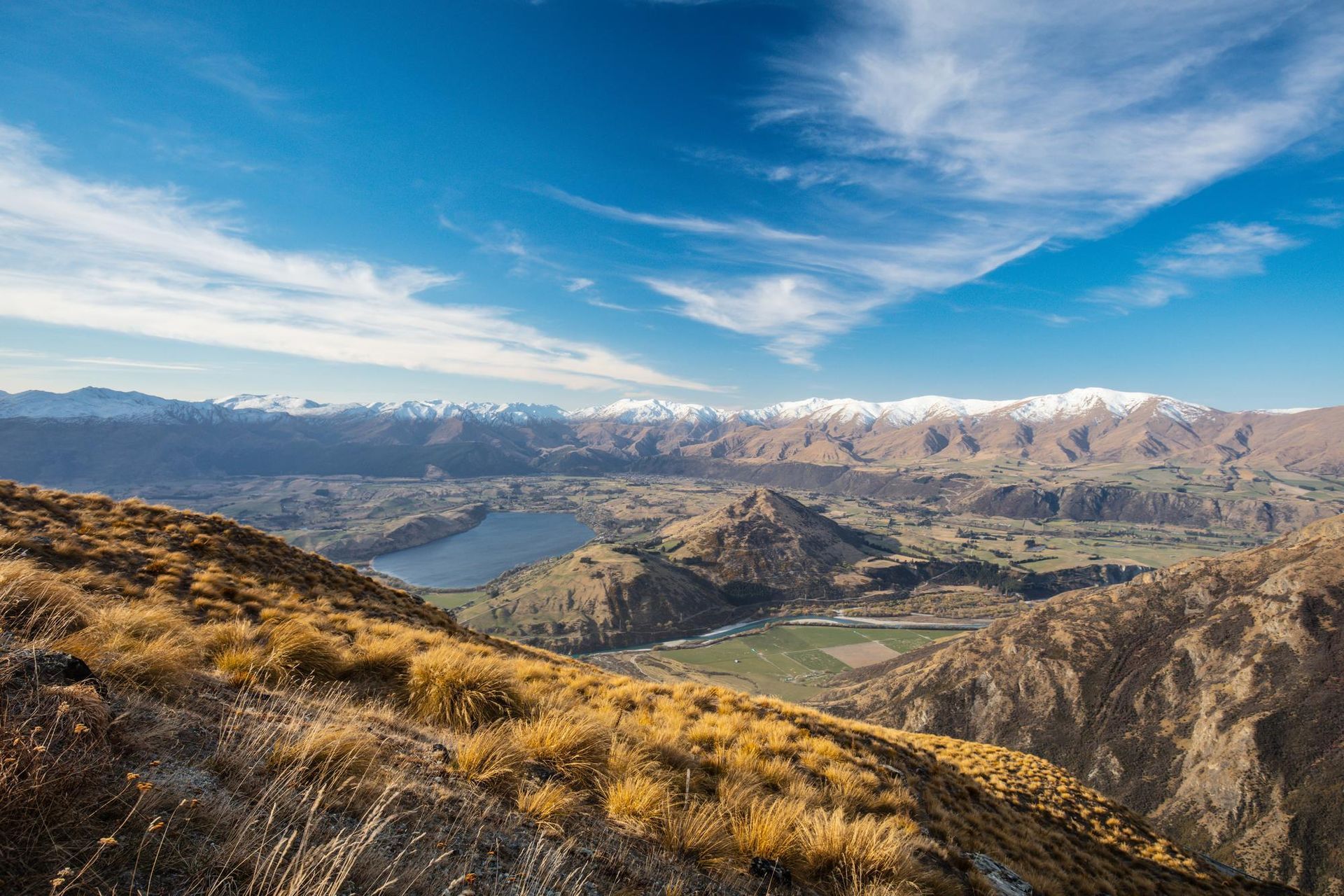 Lake Hayes from Remarkables, Queenstown, New Zealand