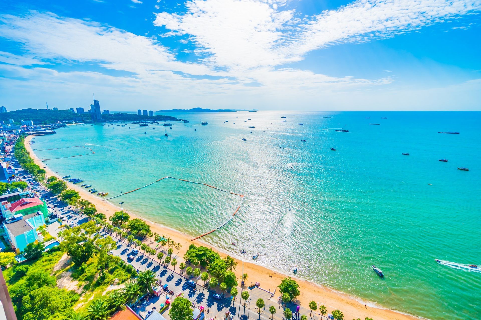 Pattaya City and Bay, Thailand