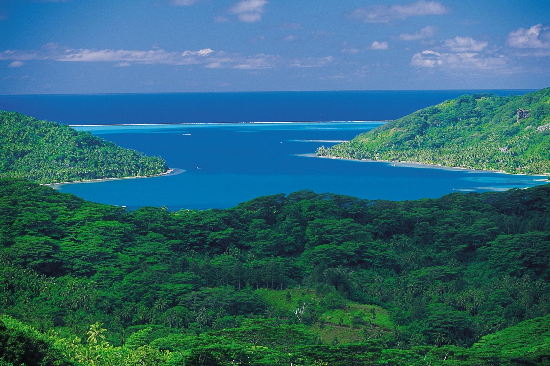 Tahaa Aerial View, French Polynesia