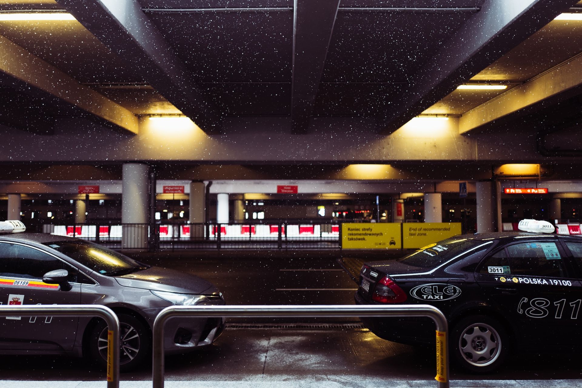 Taxis at Airport Arrivals