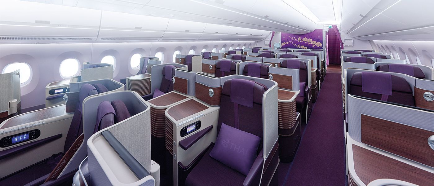 Thai Airways, A350 Aircraft, Business Class cabin
