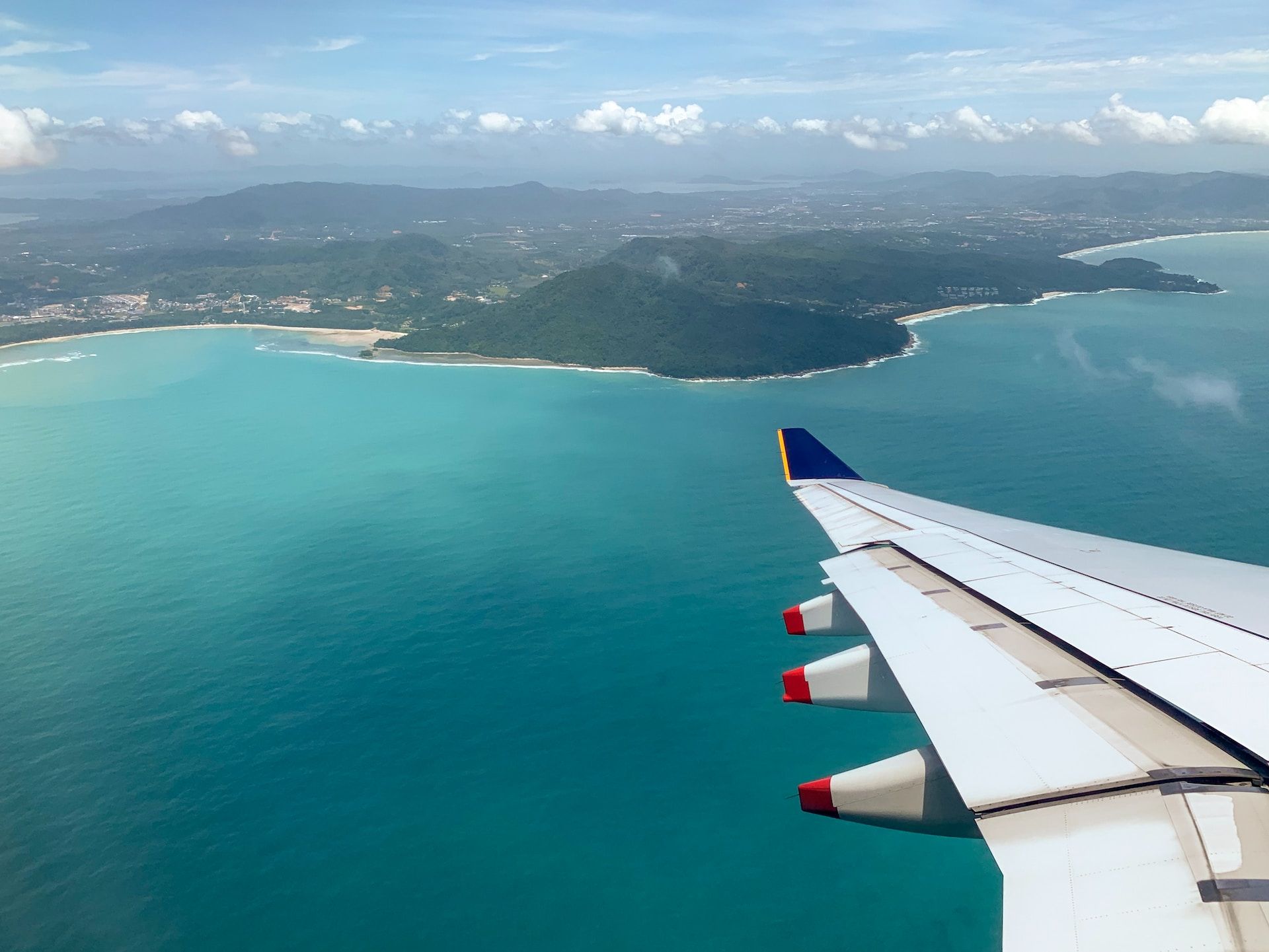 Phuket from Plane Window