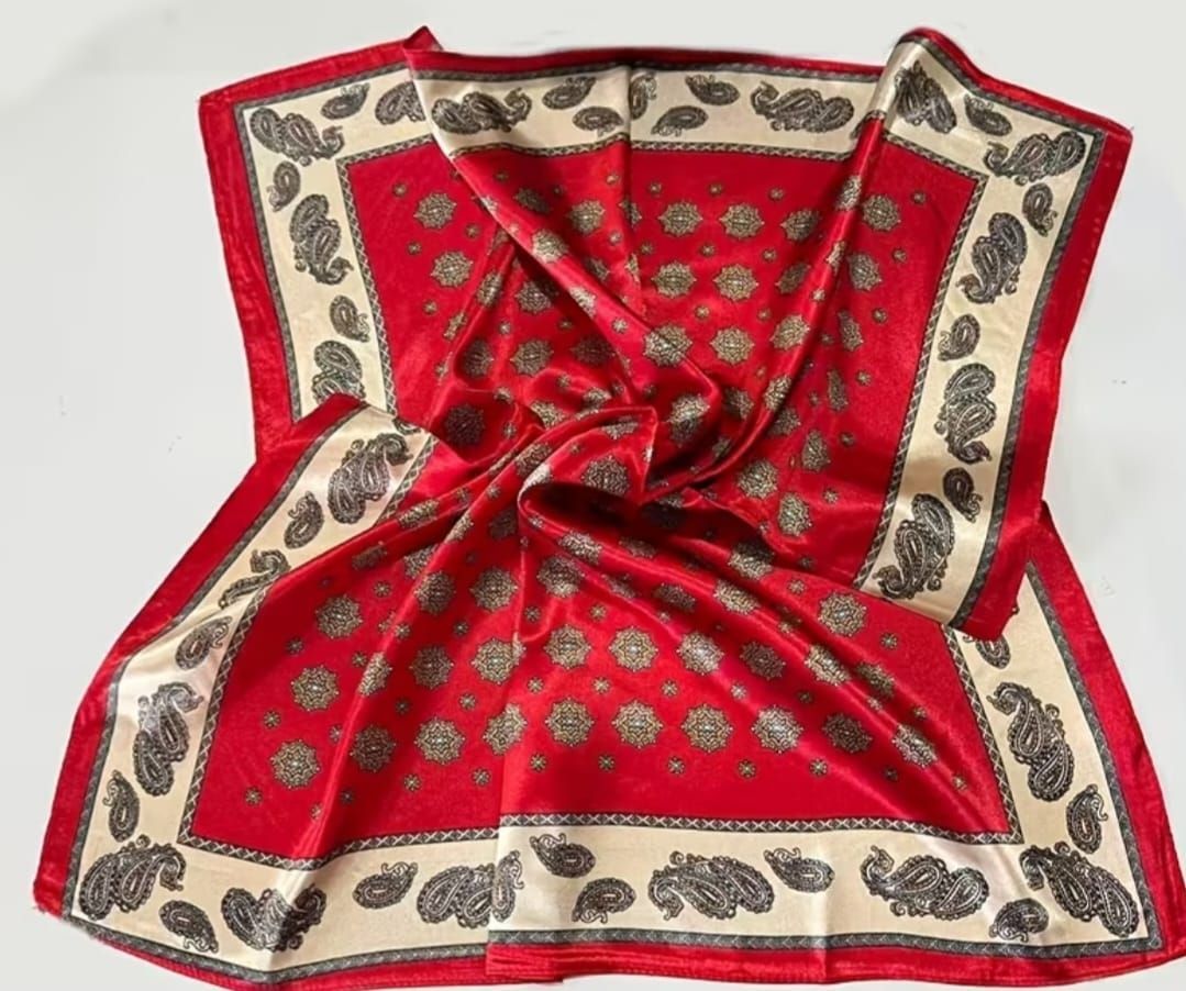 Pañuelo Seda Rojo