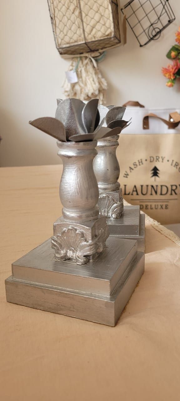 Candelabro Plateado