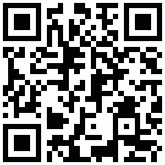 QR code with added snowflake-like symbols, for a winter-themed promotion or campaign.