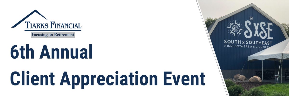 Tars Financial 6th Annual Client Appreciation Event banner with SYKES logo and building photo