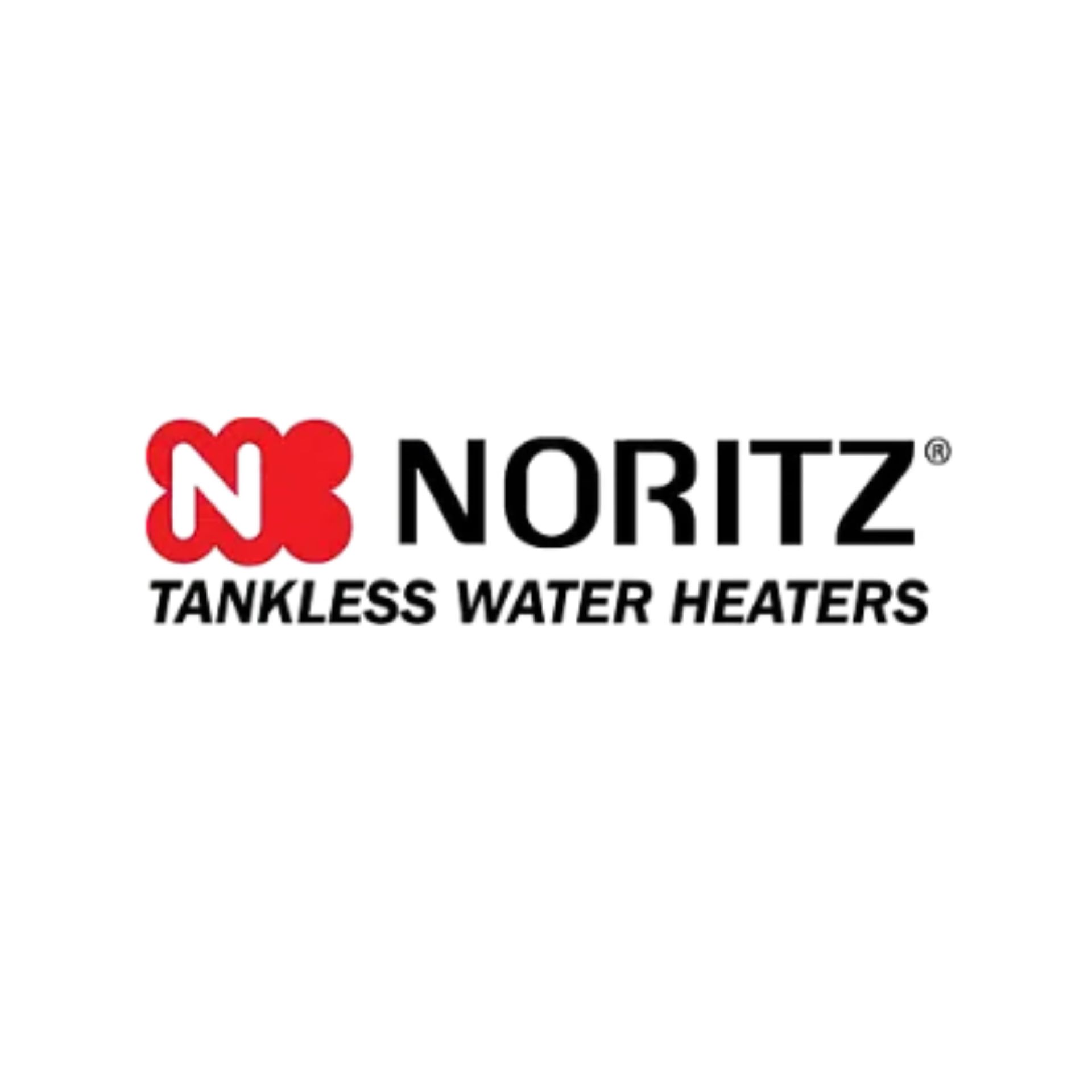 The logo for noritz tankless water heaters is on a white background.
