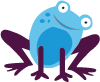 An animated image of a frog.