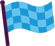 An animated image of a flag.
