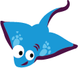 An animated image of a stingray.