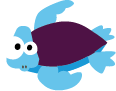 An animated image of a turtle.