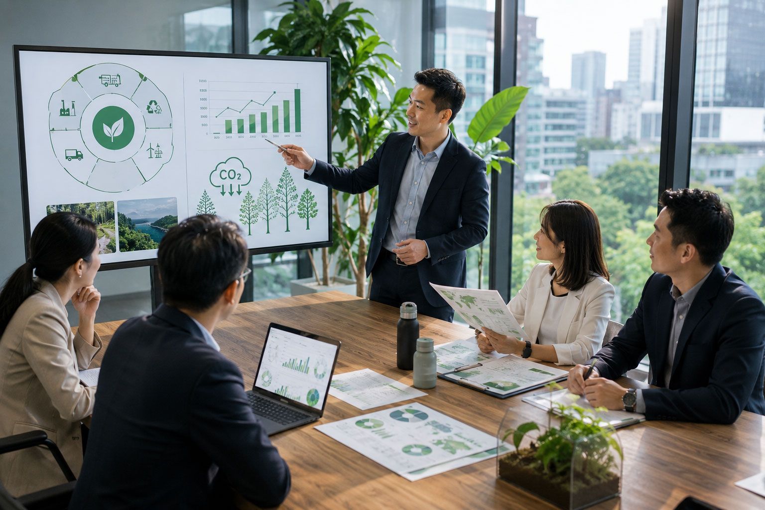 碳足跡減排公司推薦|微碳石代永續顧問公司:碳足跡減排需求服務特色示意圖