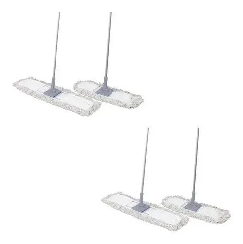 Dos routers inalámbricos blancos con antenas altas, mostrados en dos vistas sobre un fondo blanco.