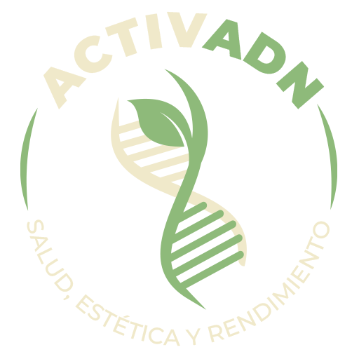 Logo for ActivADN: DNA helix with a leaf, surrounded by a circle. Text reads