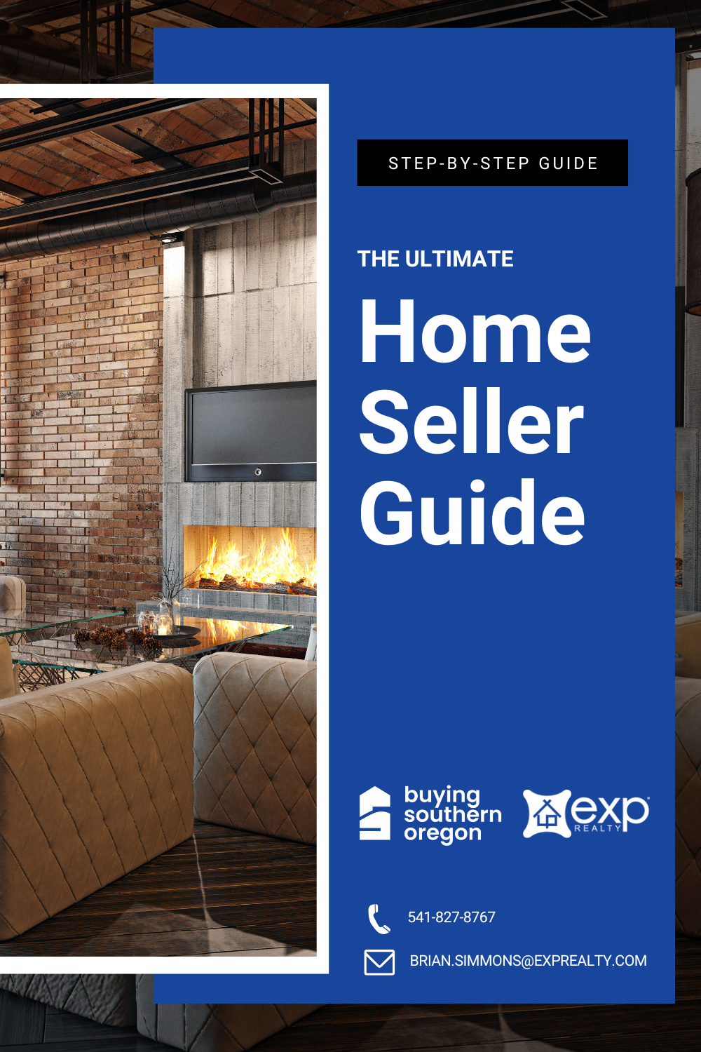 A blue book titled the ultimate home seller guide