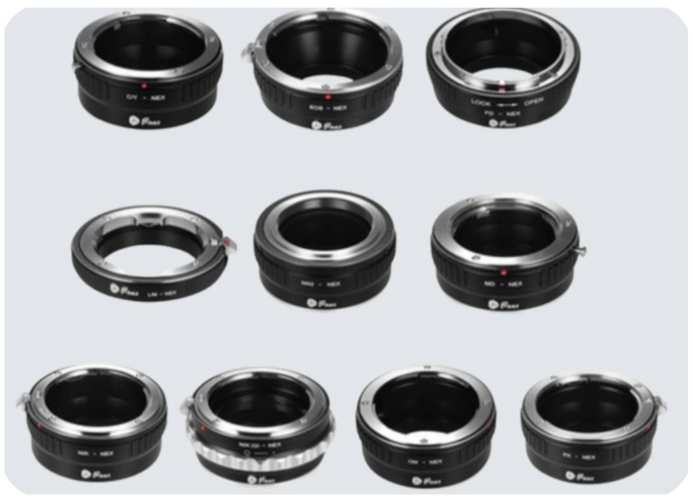 Un primer plano de un objetivo Nikkor de 50 mm