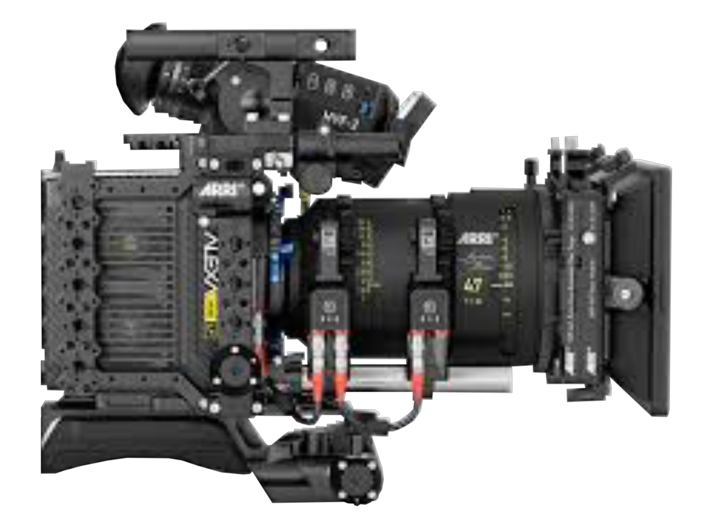 Una cámara Sony está colocada sobre una superficie blanca.