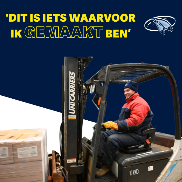Klaas de Harder, medewerker Diepvries inkoop/voorraad bij Koelewijn's Haringinleggerij