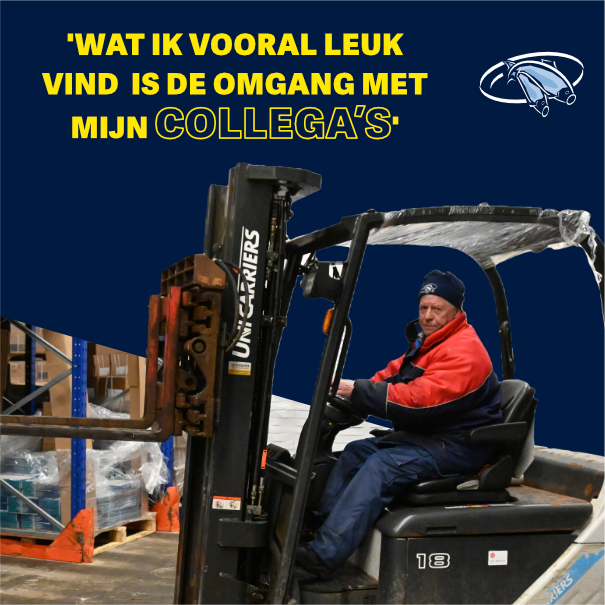 Klaas de Harder, medewerker Diepvries inkoop/voorraad bij Koelewijn's Haringinleggerij