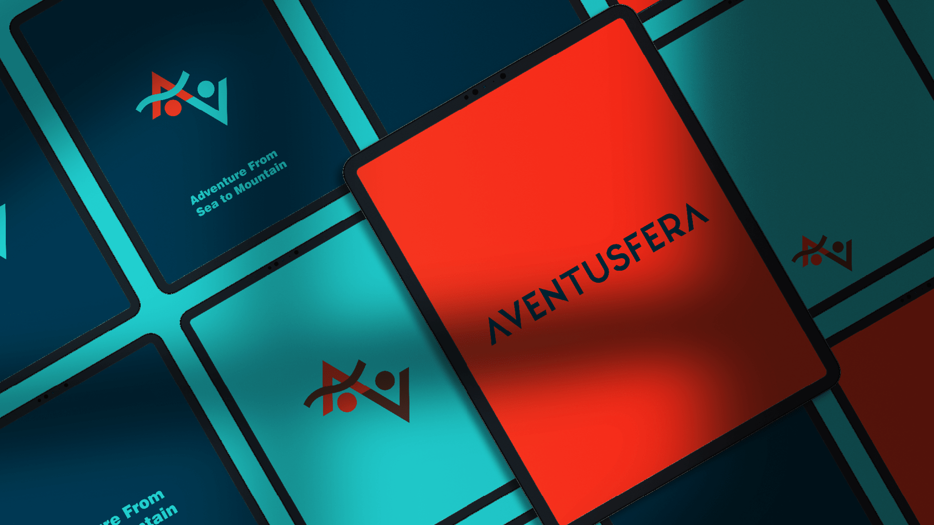 Um painel laranja vibrante com a inscrição 