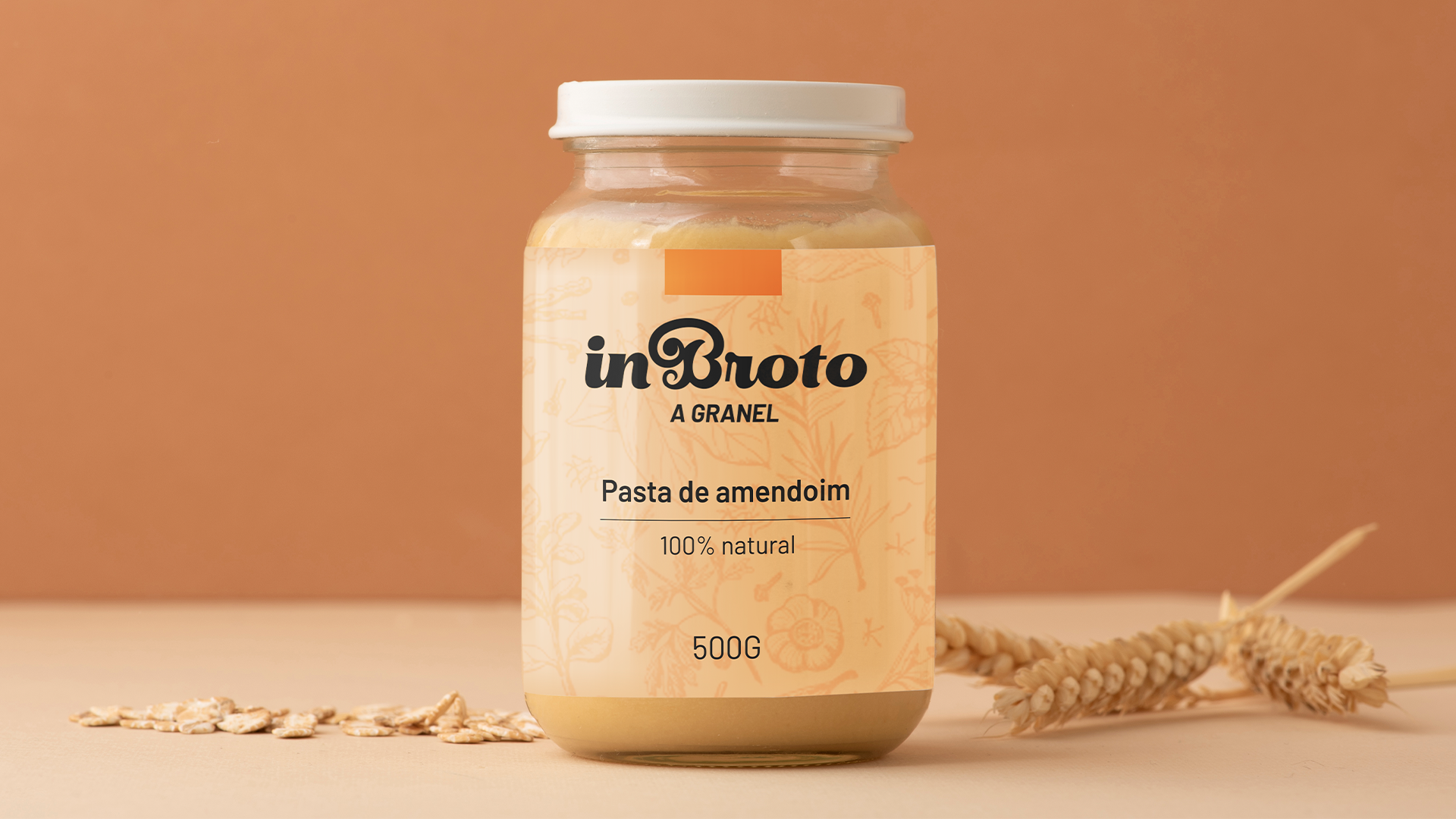 Pote de manteiga de amendoim
