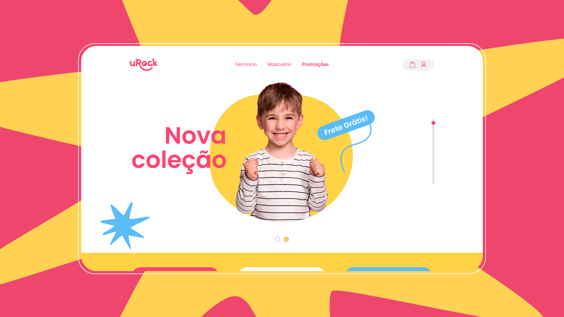Um garoto está dando um sinal de positivo em um site.