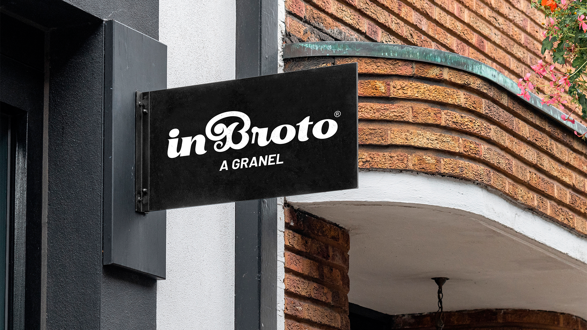 Placa preta do restaurante
