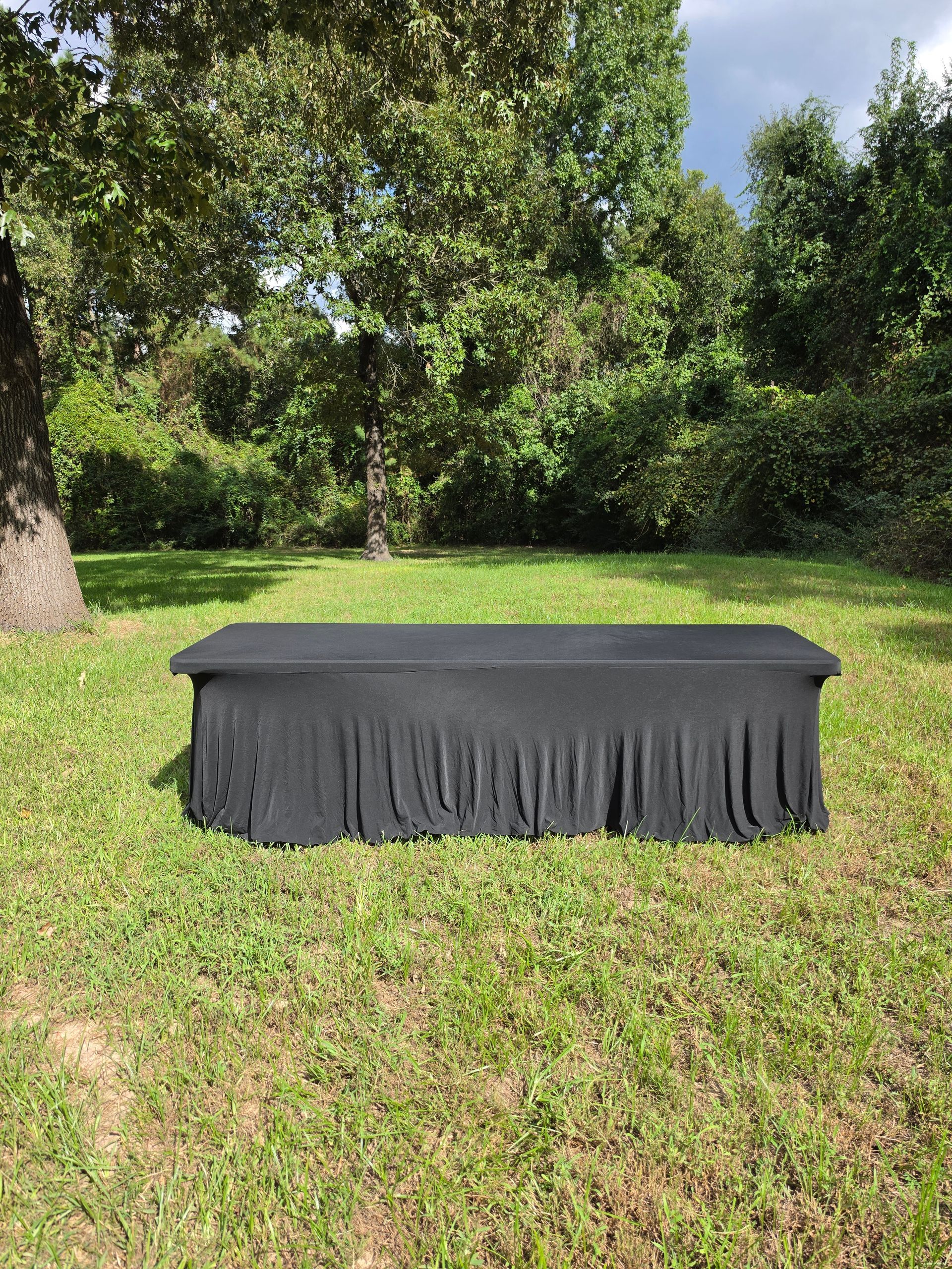 8-Foot Pleated-Skirt Table Cover