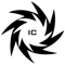 Black circular swirl logo with the letters “IG” in the center on a white background