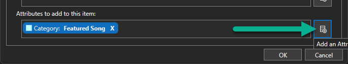 Add Attribute Button