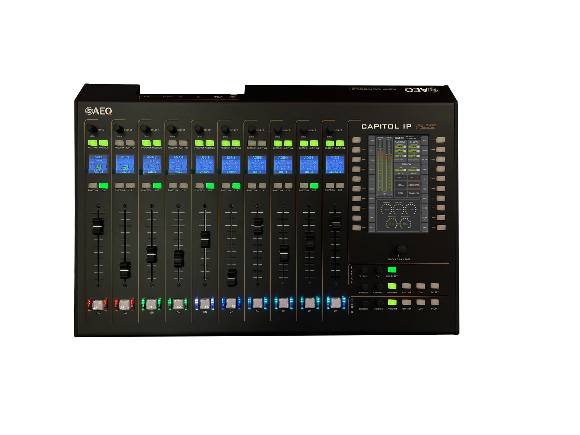 AEQ Capitol Plus - digital mixing console for radio.