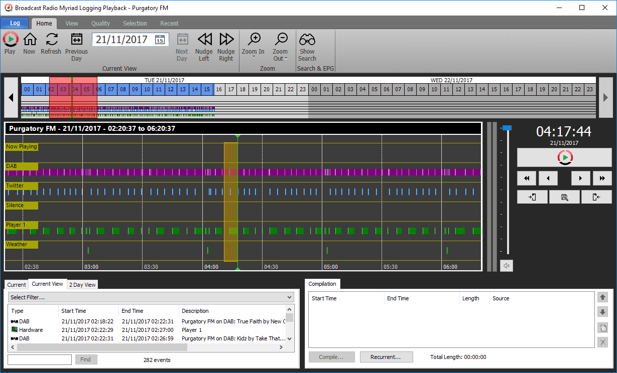 Myriad 5 Logging