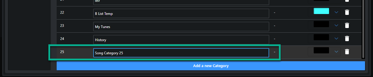 Add new Category Myriad Cloud