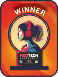 The logo for the Redtech Best In Show IBC 2025
