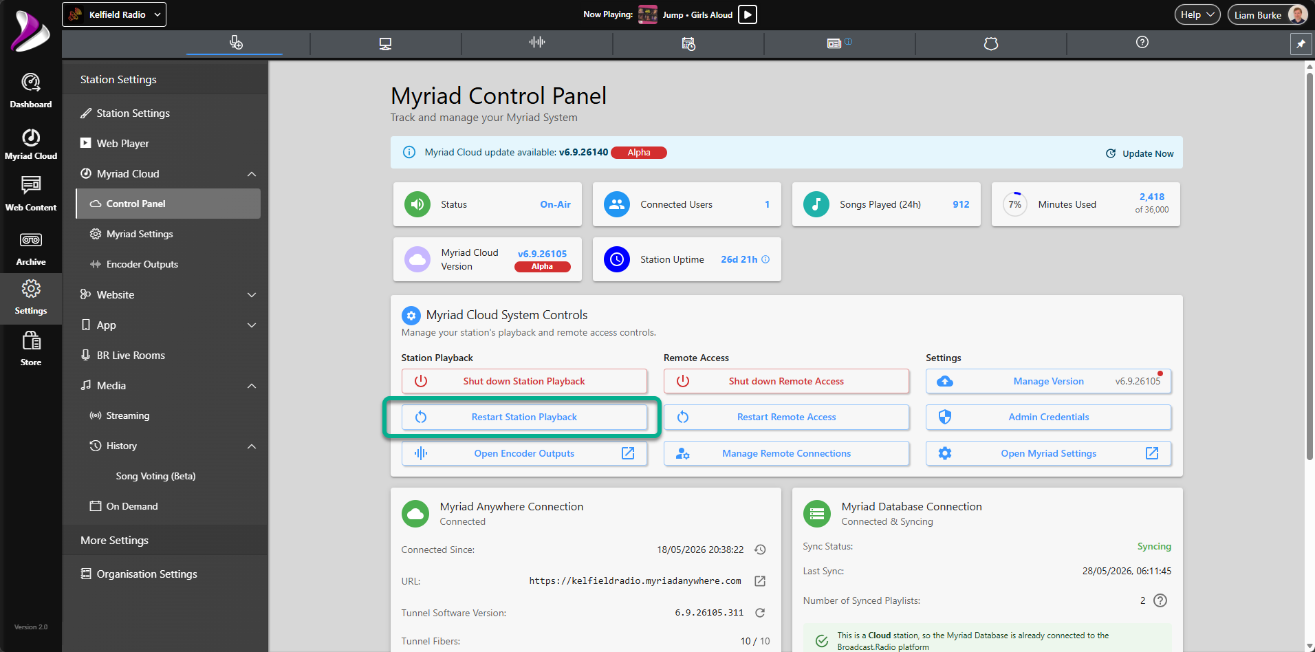 Myriad Cloud Control