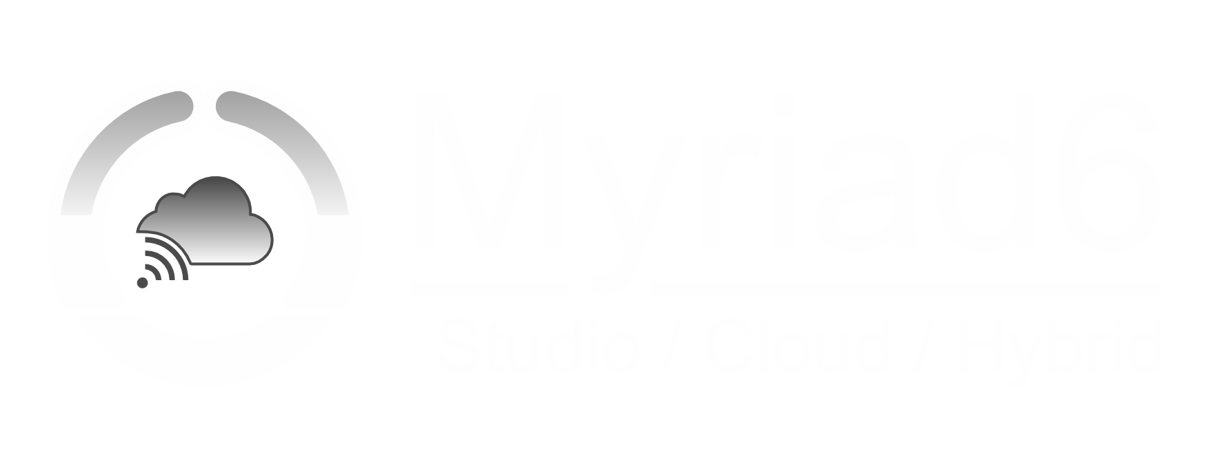 Myriad Studio / Cloud Hybrid logo.