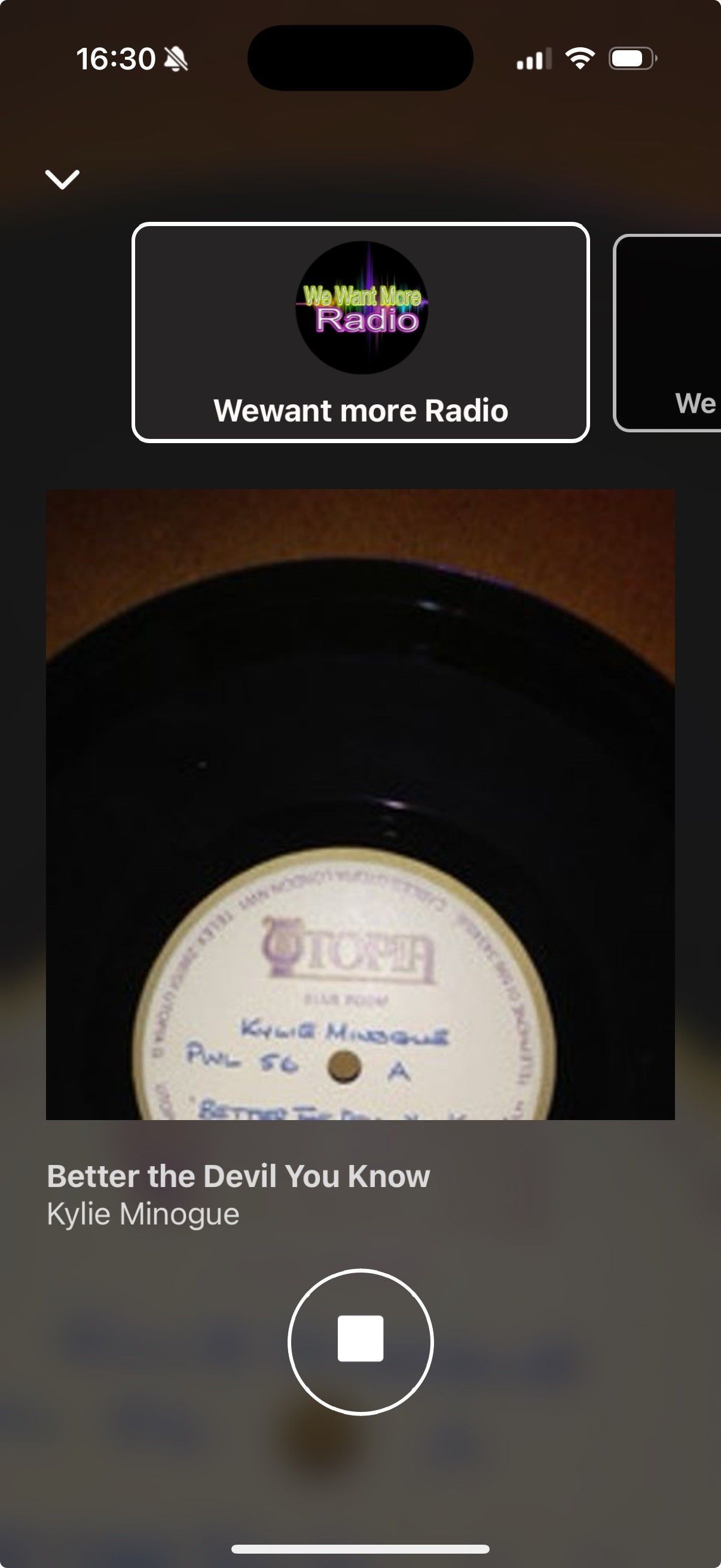 Example of a BR Radio Multi-station App. Allows listeners to switch between your Stations.