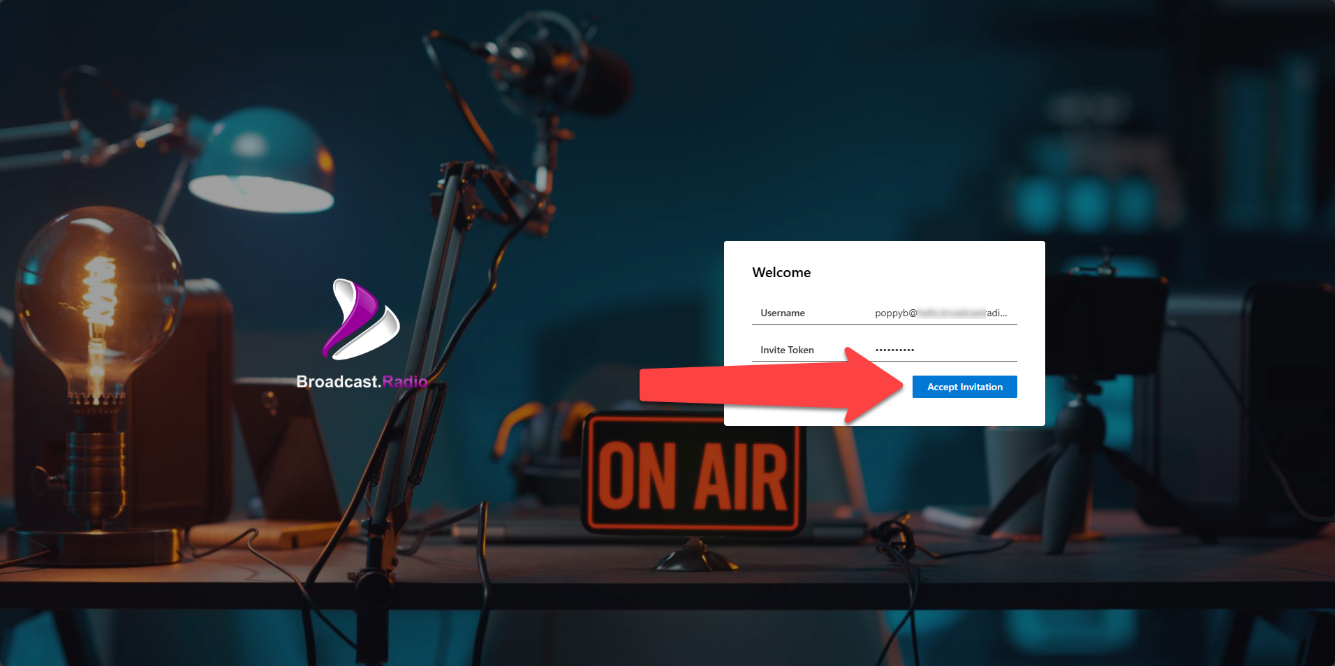 Click on the activate link button