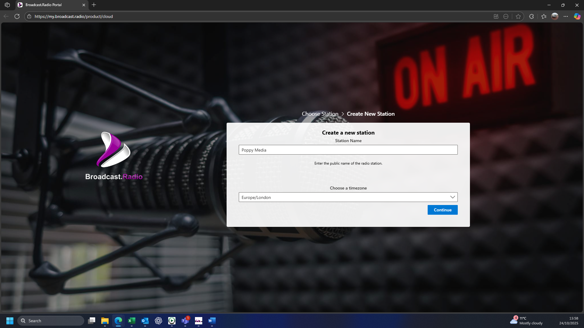 Add station name and region.