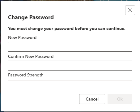 Set a password and click ok.