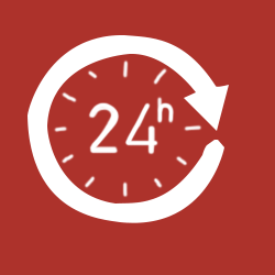 Twenty Four Hours Icon - West Liberty, IA - DHG Construction LLC