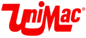 Red UniMac logo on a white background