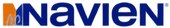 Navien logo in blue and orange text on a white background