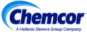 Chemcor logo in blue with the tagline “A Hellenic Denora Group Company”