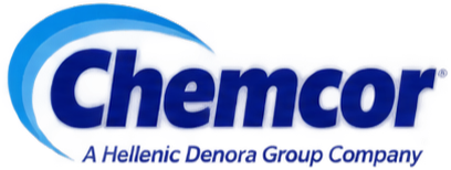 Chemcor logo in blue with the tagline “A Hellenic Denora Group Company”