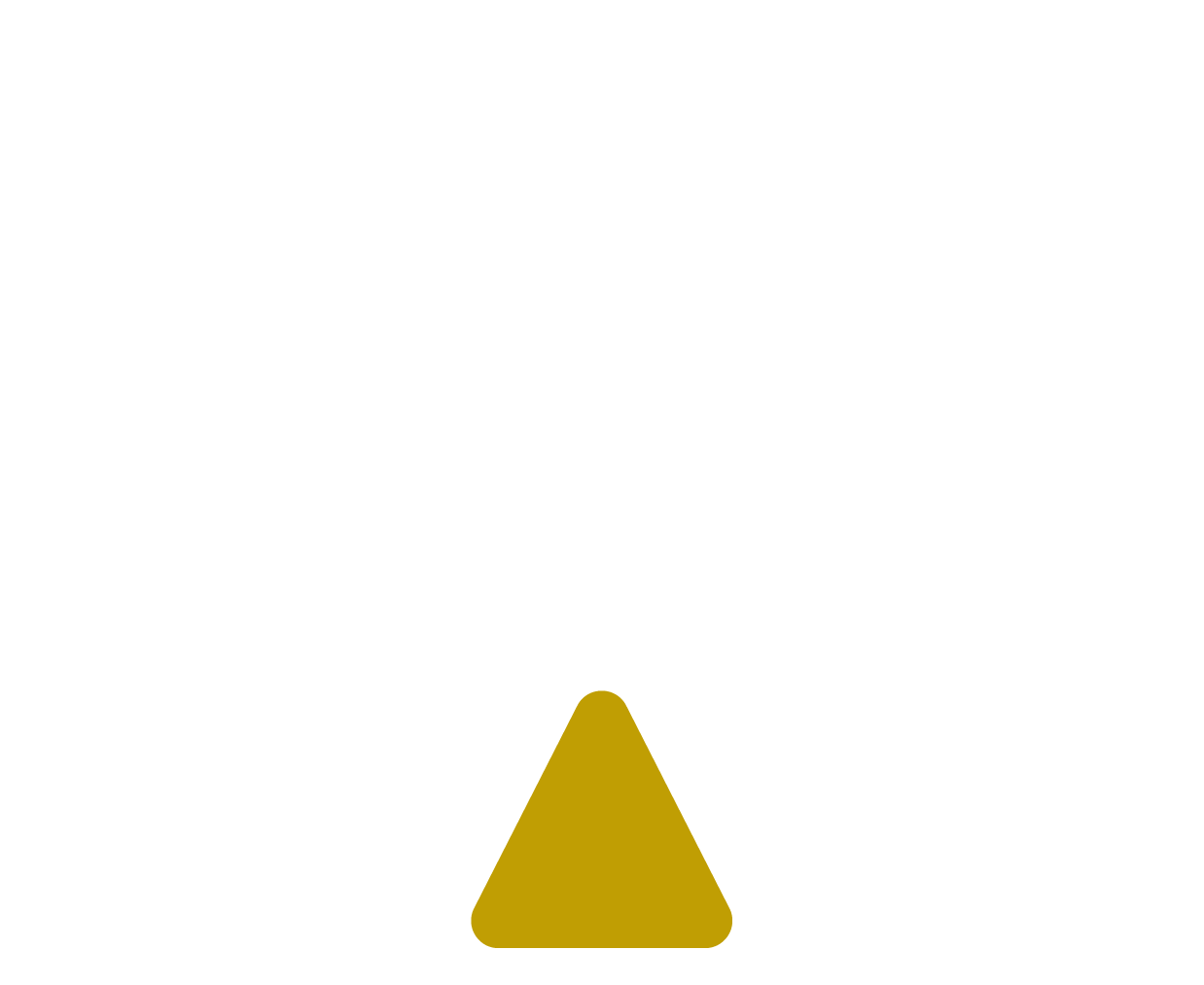 White & Gold Triangle Logo | Elevate Stores in Denver, Colorado